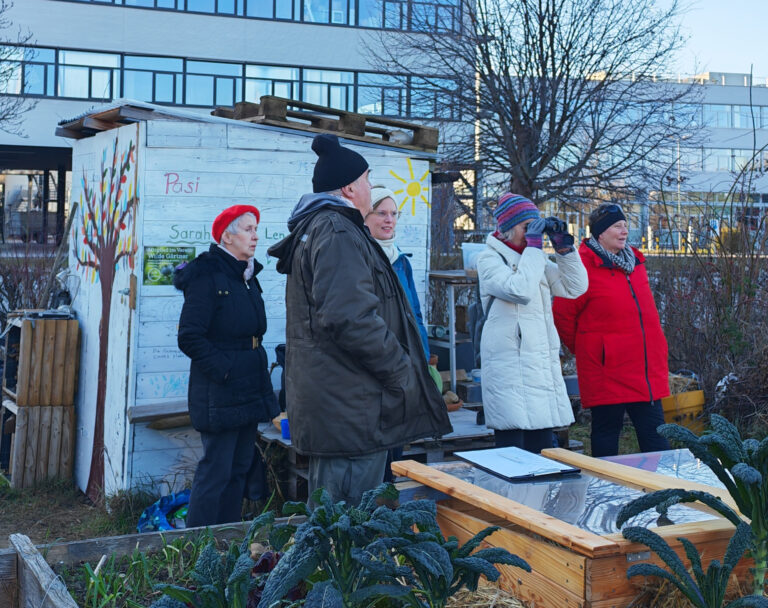 Das war die Stunde der Wintervögel im Kosmopolitischen Garten!